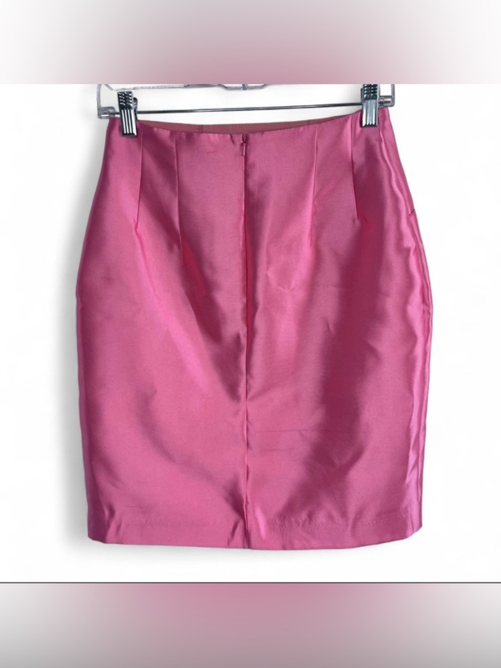 Mac Duggal Bubblegum Barbie Pink Shiny Skirt size 4 - Picture 5 of 7